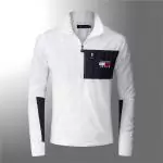 tommy hilfiger veste hiver jeans jacket zip 2813 blanc